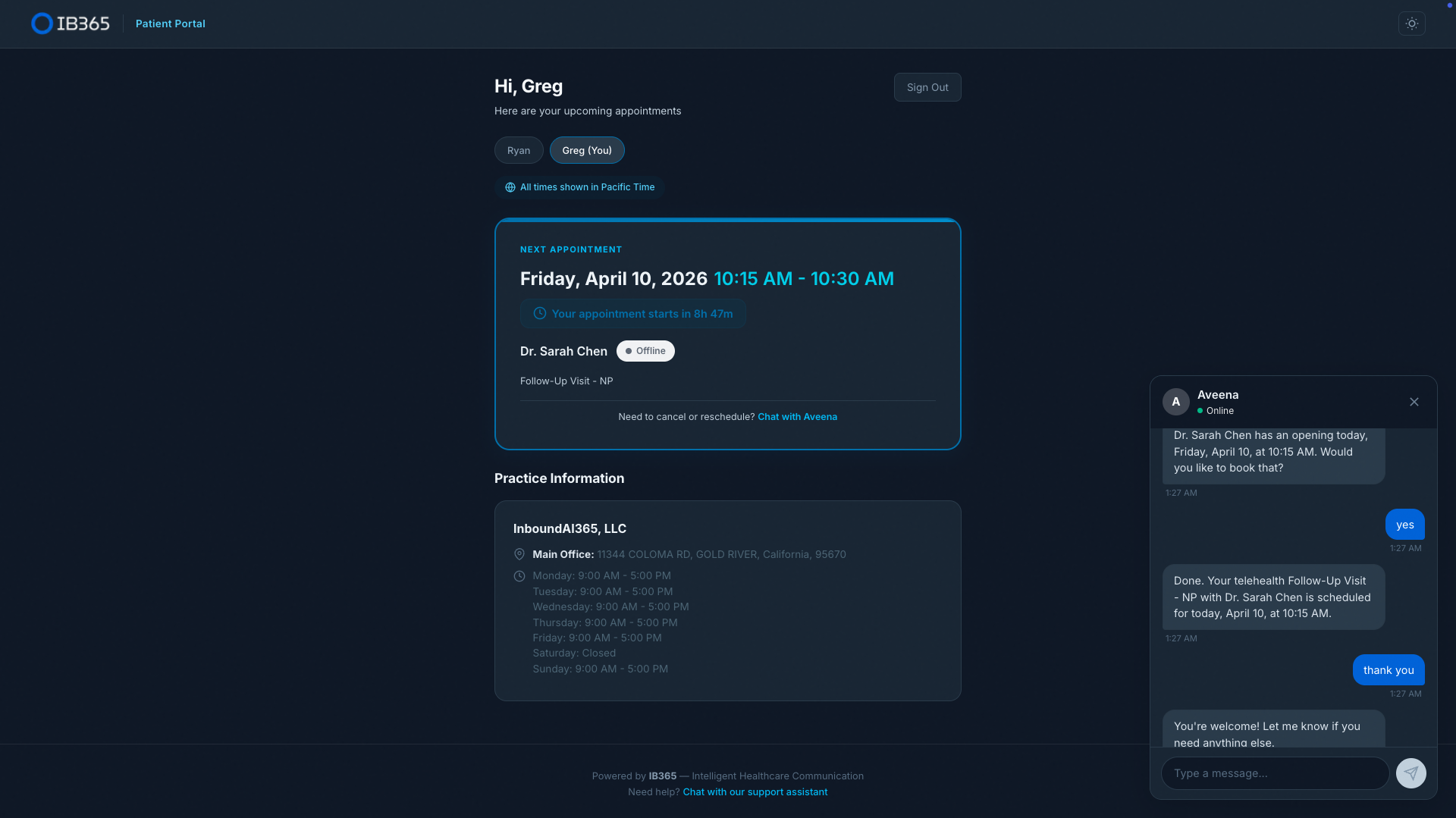 MyCare patient portal